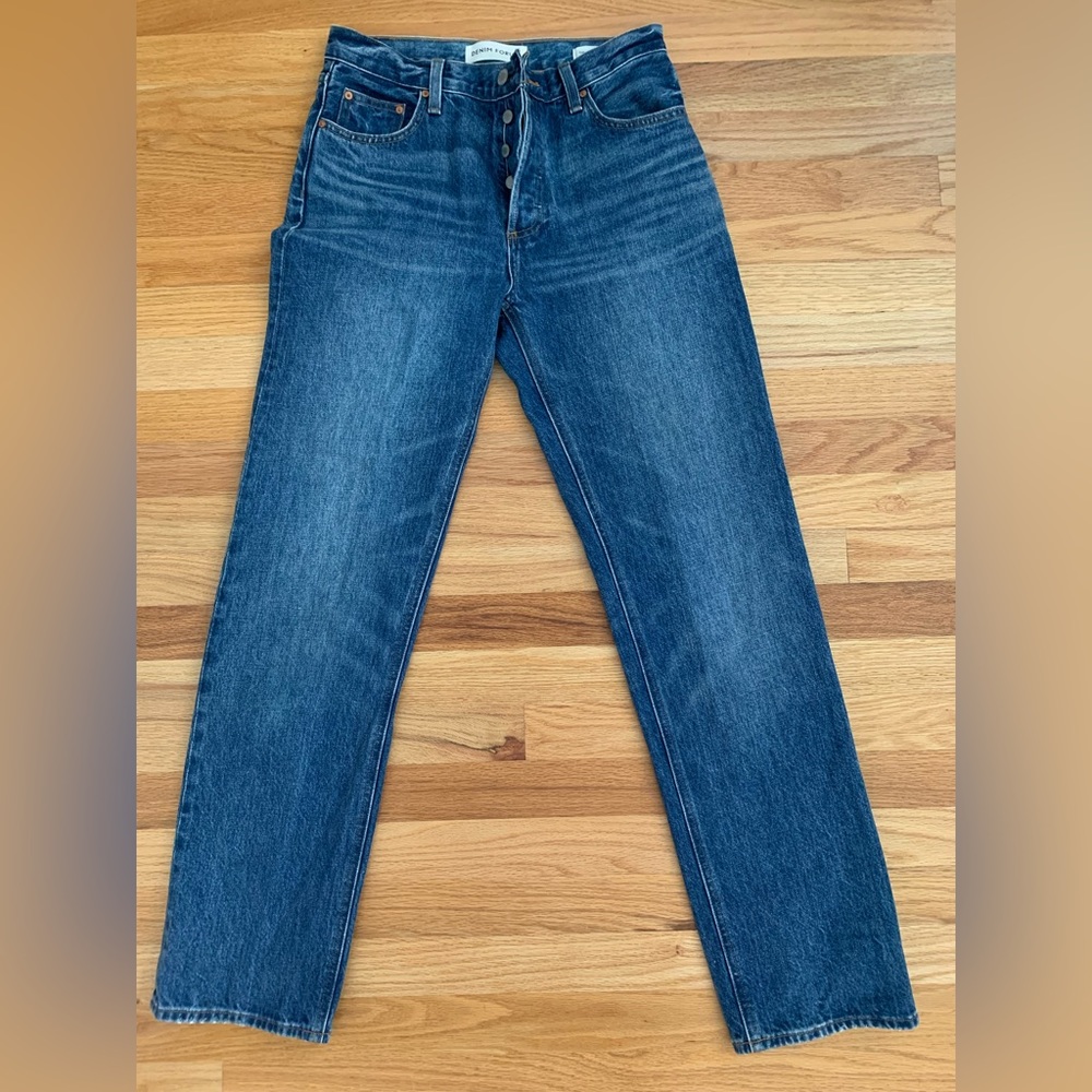 Denim Forum “Patti” mid rise jeans